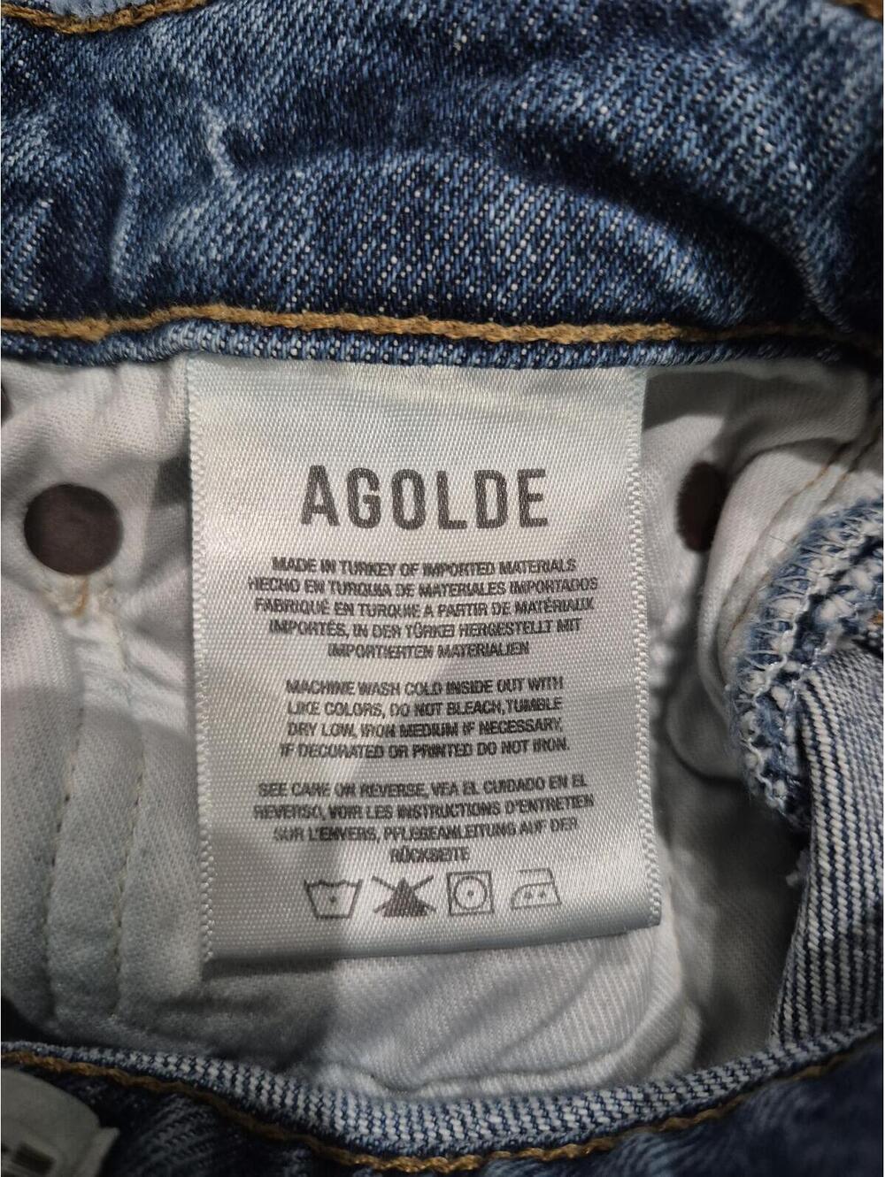 AGOLDE Ren Wide Leg Jeans Size 26 - Picture 6 of 7